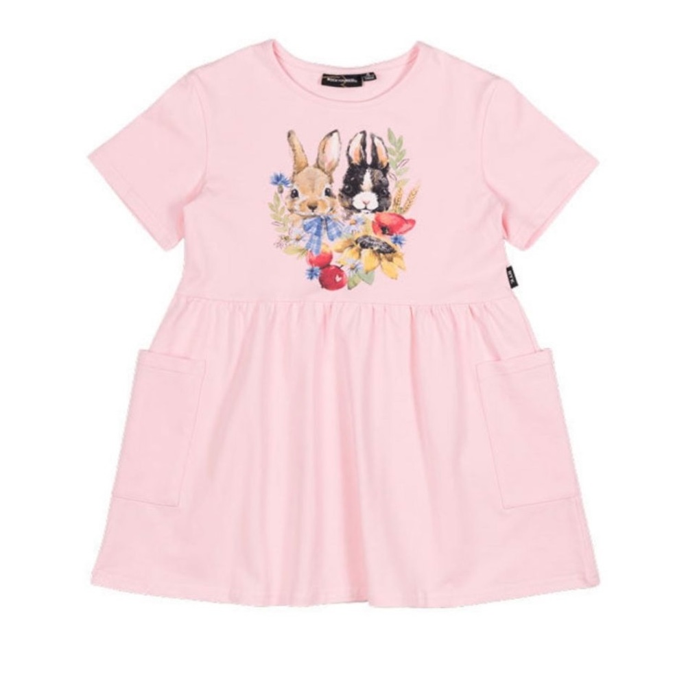 Rock Your Kid pink dress, size 12, brand new with tags